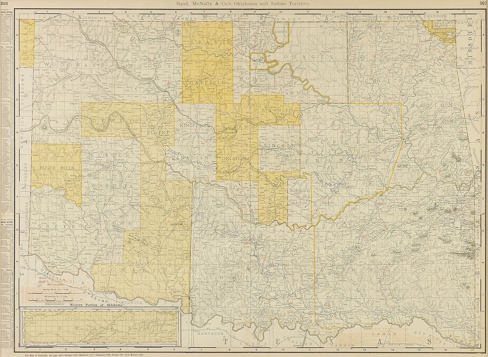 Appraisal: AN ANTIQUE MAP Rand McNally Co 's New Business Atlas