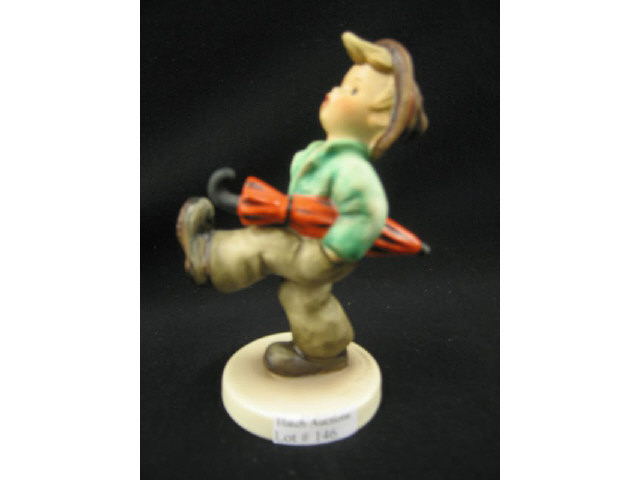 Appraisal: Hummel Figurine Happy Traveler Goebel mark