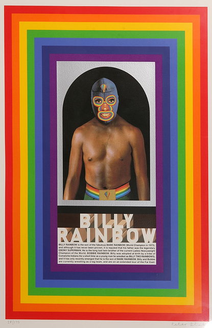 Appraisal: Peter Blake British b Billy Rainbow signed and numbered in