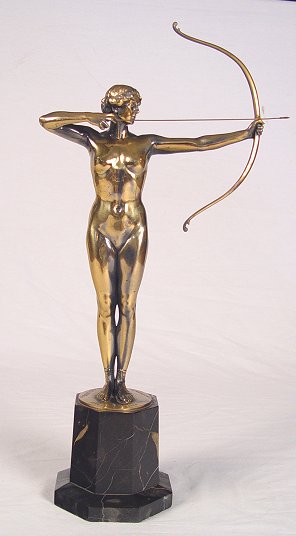 Appraisal: LEPCKE Ferdinand German - ''Diana'' Bronze '' bronze only ''