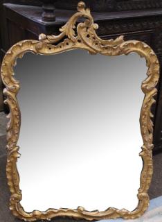 Appraisal: th C French Carved Gilt Mirror th C French Carved