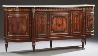 Appraisal: French Louis XVI Style Carved Mahogany Ormolu Moun French Louis