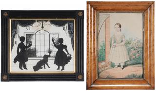 Appraisal: British School th and th century Two Works Young Girl