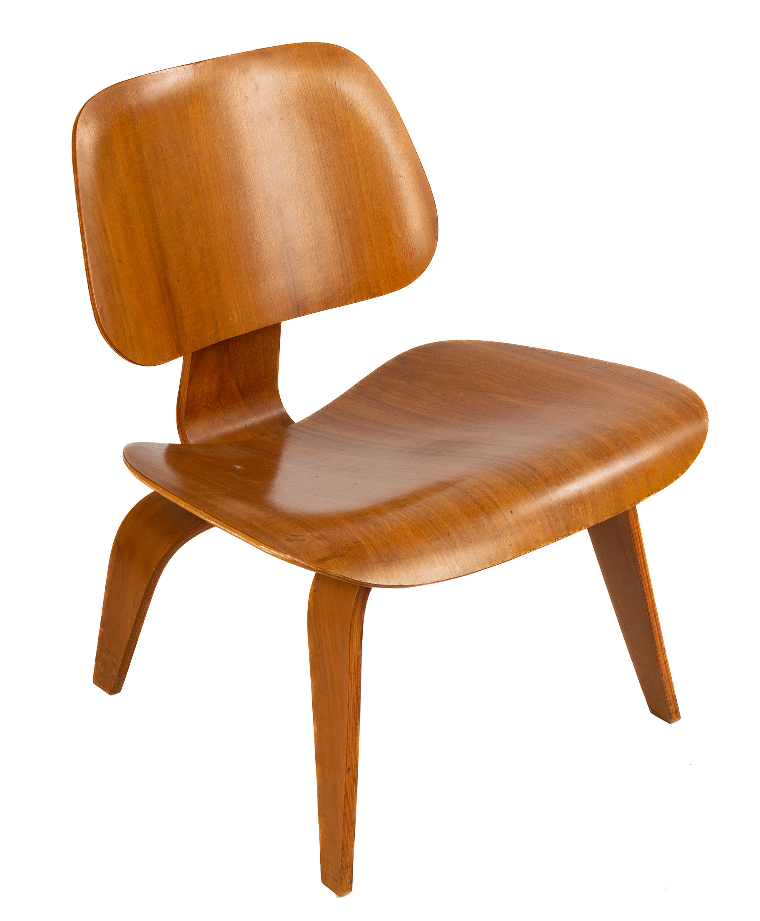 Appraisal: CHARLES RAY EAMES LCW LOUNGE CHAIR circa Walnut Plywood and