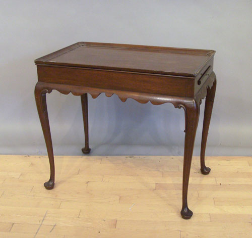 Appraisal: Kittinger mahogany tea table h w d