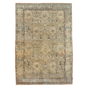 Appraisal: A Kerman Wool Rug TH CENTURY feet x feet inches