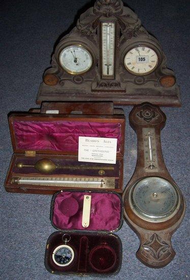 Appraisal: A hydrometer in a mahogany box and a quantity of