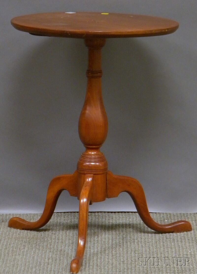 Appraisal: Federal-style Inlaid Cherry Candlestand