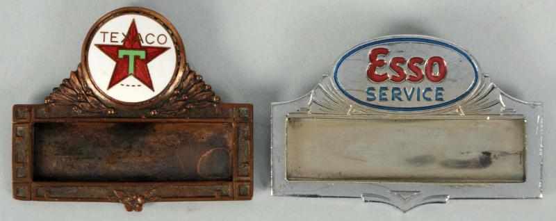 Appraisal: Lot of Name Badges s and s The Texaco is