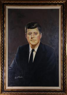 Appraisal: Painting Portrait of JFK American School th century Portrait of