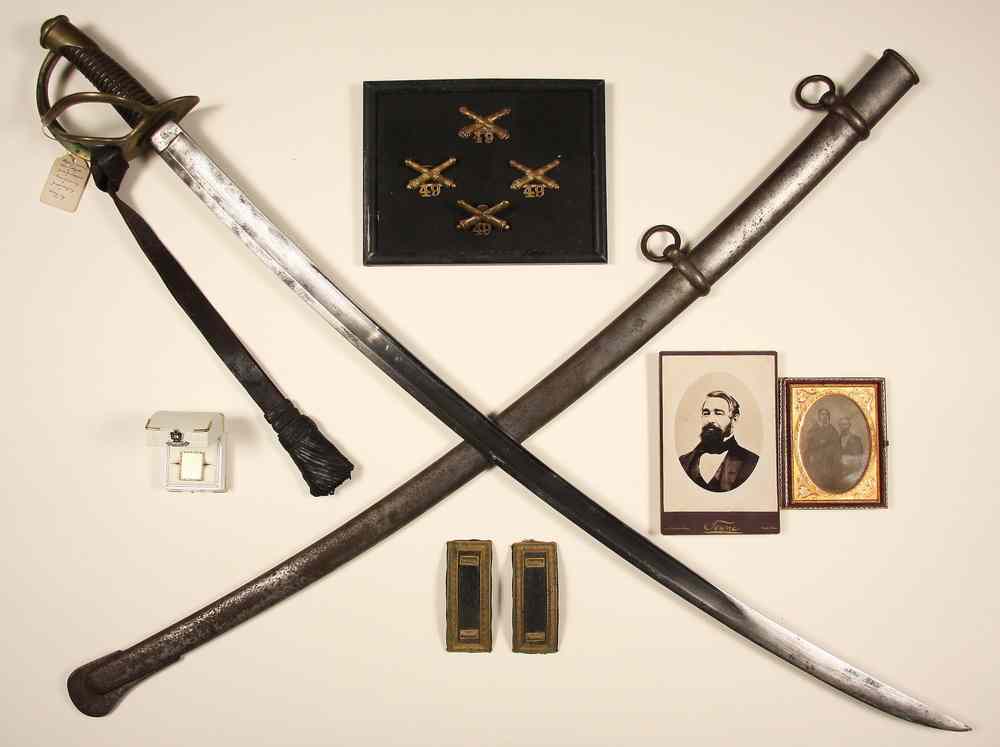 Appraisal: CIVIL WAR MEMENTOS - Mementos of Lt Alonzo Coy A