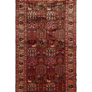 Appraisal: A Bakhtiari Wool Rug Circa feet inches x feet inches