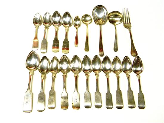 Appraisal: Silver mostly sterling and coin twenty pieces including fourteen teaspoons