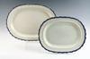 Appraisal: PLATTERS - Two early th C Leedsware serving platters -