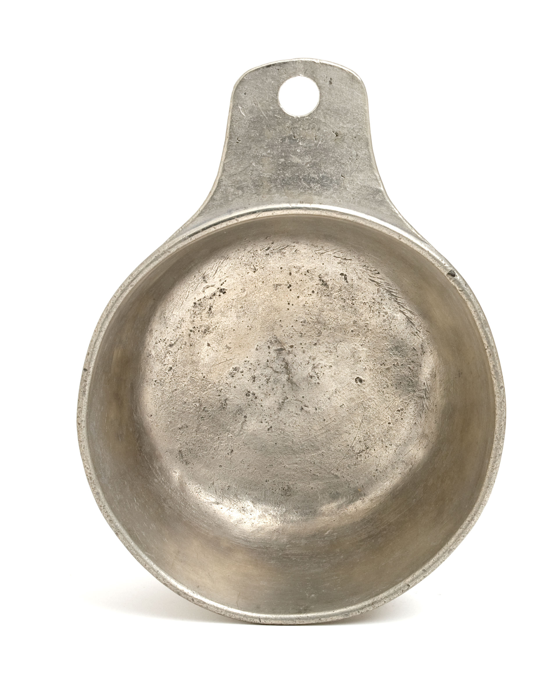 Appraisal: PEWTER PORRINGER ATTRIBUTED TO ROBERT PORTER PENNSYLVANIA CIRCA Attribution is