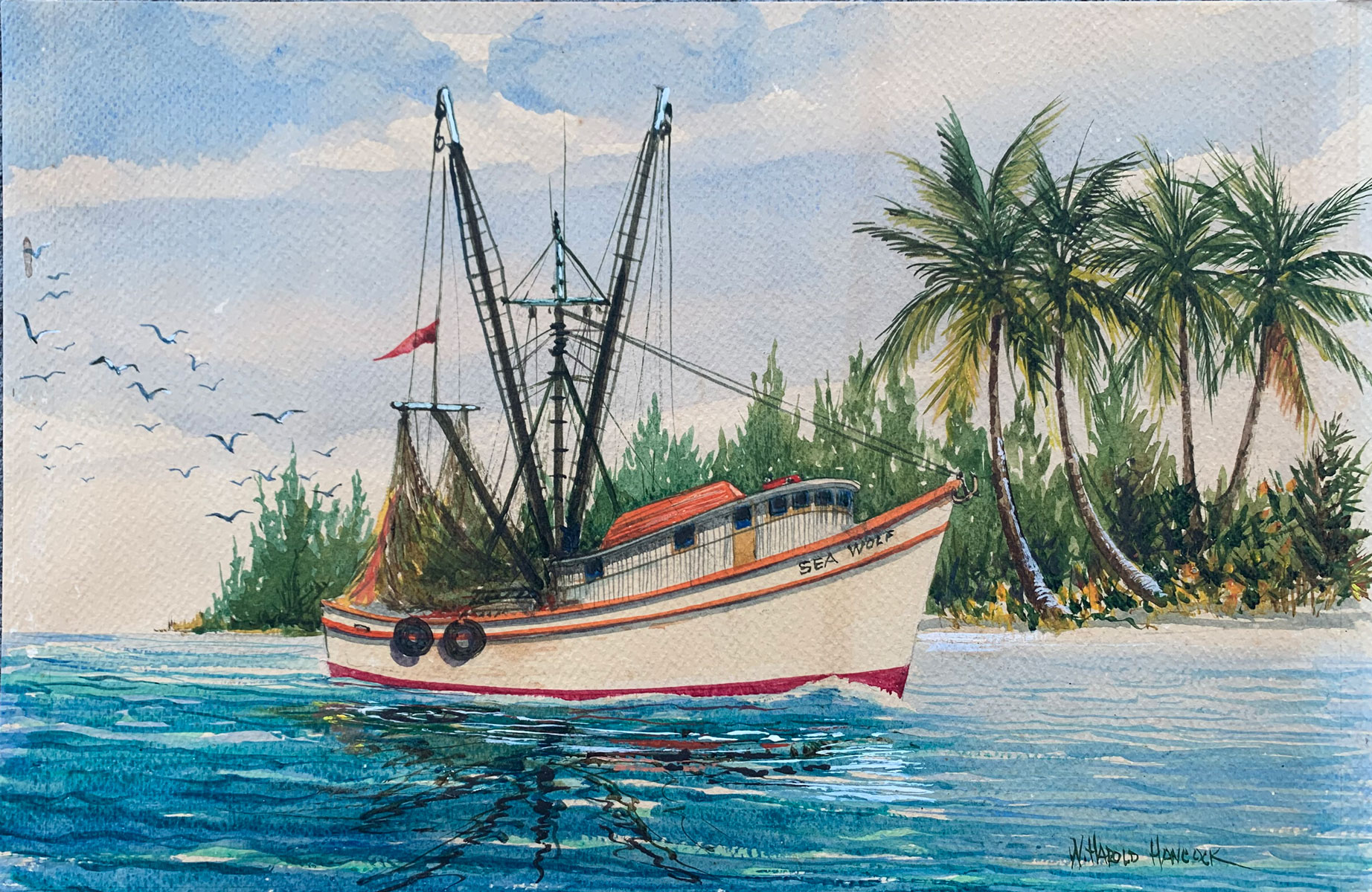 Appraisal: HANCOCK Harold American - ''Sea Wolf'' Fishing Boat in Florida