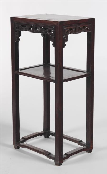 Appraisal: A late th century Chinese rosewood occasional table the cleated