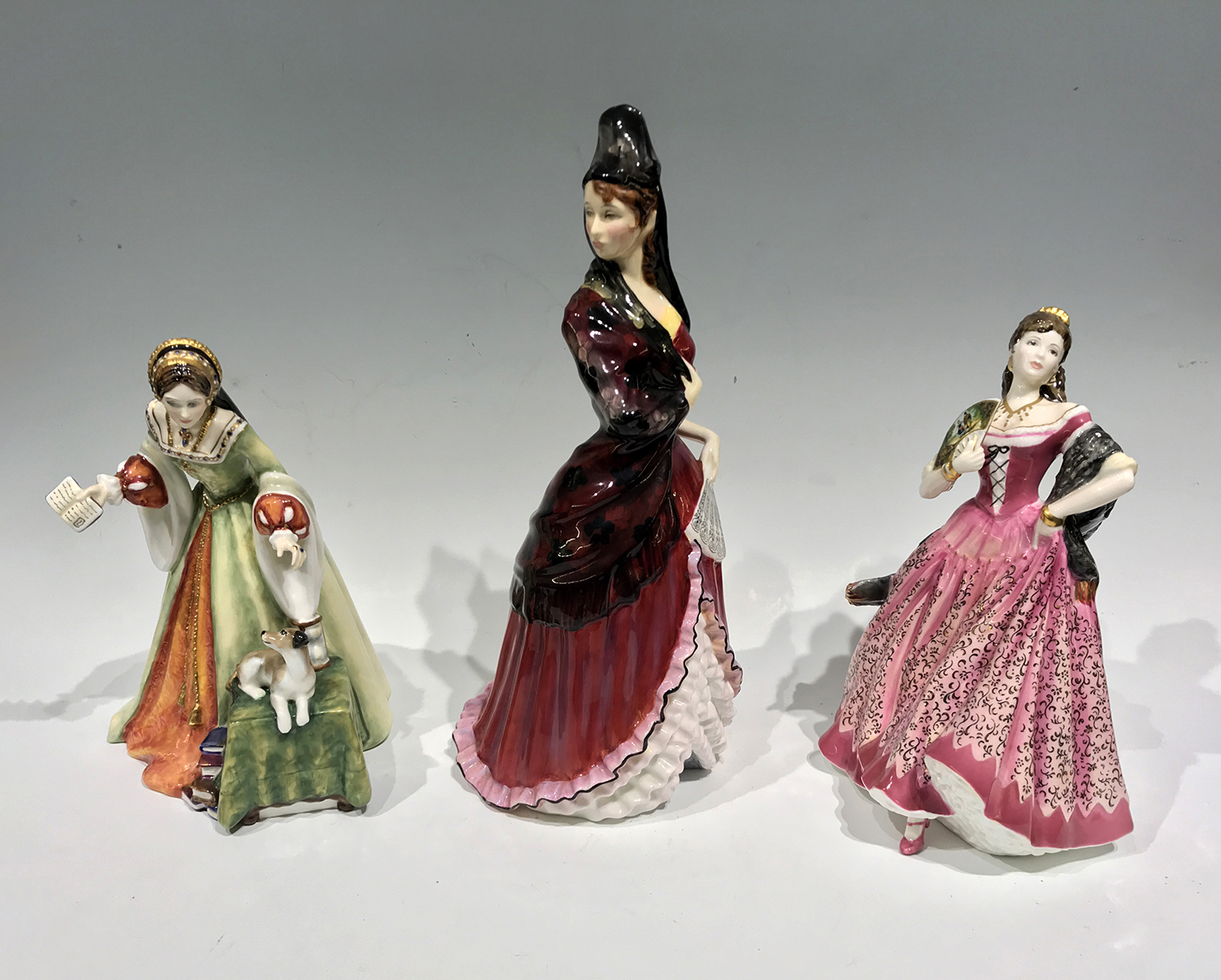 Appraisal: PC LOT ROYAL DOULTON LADIES Tudor Rose Series ''Lady Jane