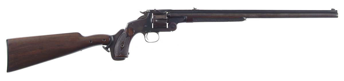 Appraisal: RARE SMITH WESSON REVOLVING RIFLE Cal S W SN Blue