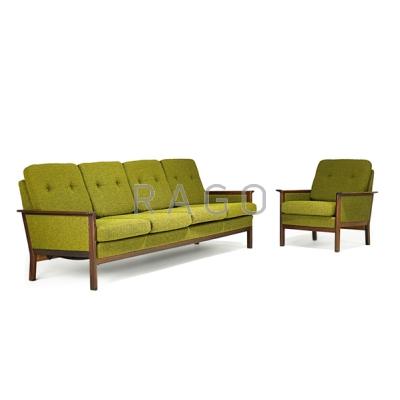 Appraisal: ILLUM WIKKELS - KOMFORT Sofa and lounge chair Norway s