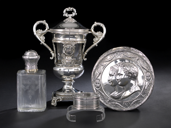 Appraisal: Charles X Silverplate Covered Sugar Urn second quarter th century