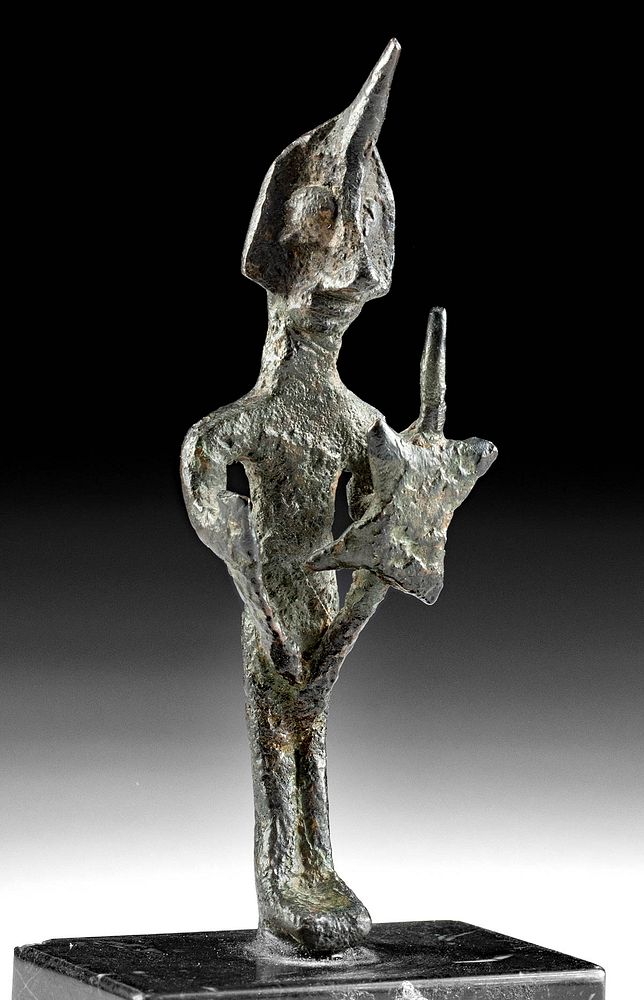 Appraisal: Rare Amlash Leaded Bronze Standing Figure Ancient Near East Northwestern