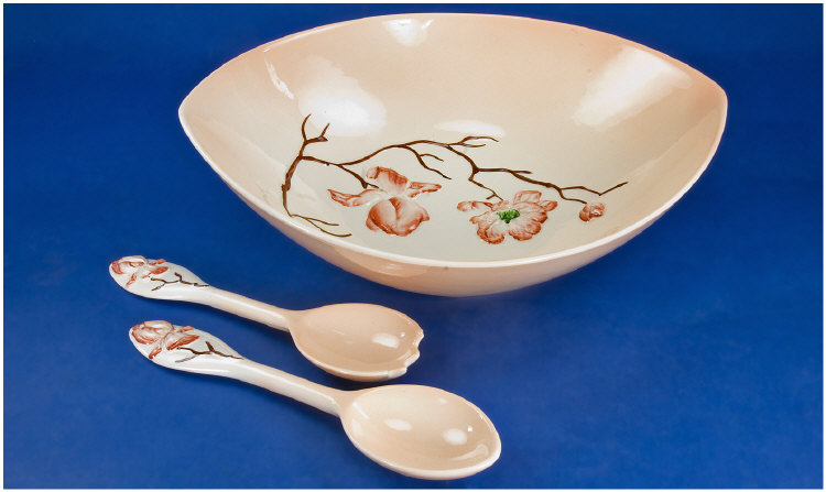 Appraisal: Carltonware Salad Bowl and Ceramic Servers