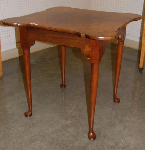 Appraisal: Baker Furniture Co occasional table with cookie corners and Queen