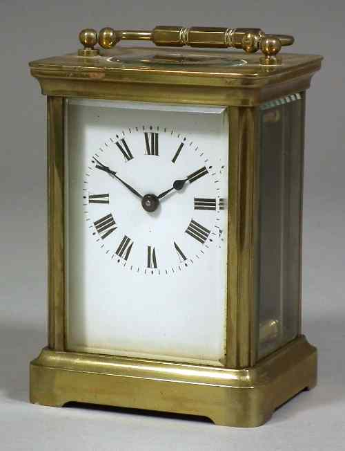 Appraisal: A late th early th Century French carriage timepiece the