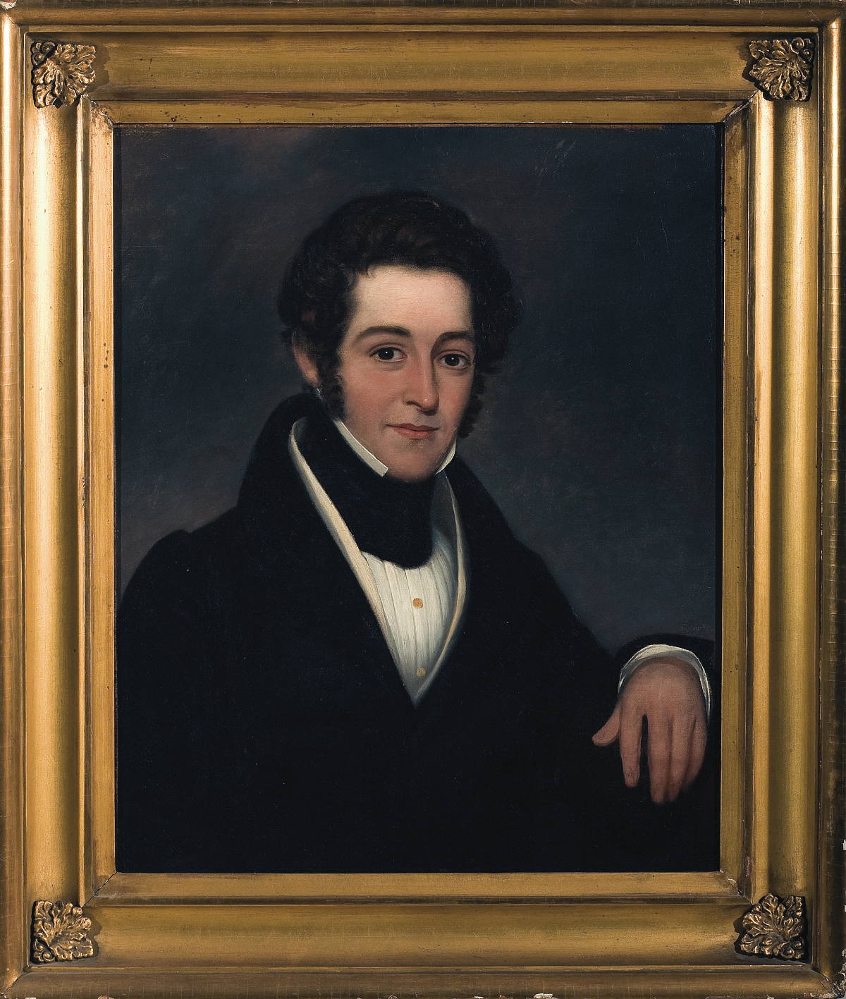 Appraisal: PORTRAIT OF A YOUNG MAN IN A BLACK CRAVAT SECOND-QUARTER