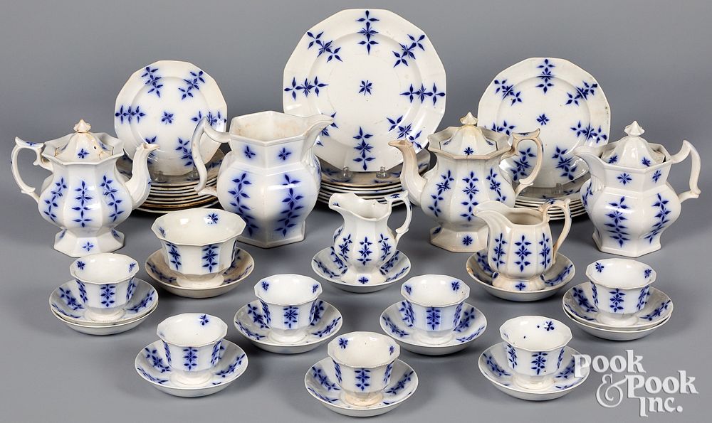 Appraisal: Staffordshire dinner service th c Staffordshire dinner service th c