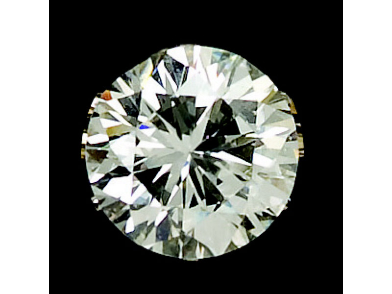 Appraisal: ROUND BRILLIANT CUT DIAMOND Diamond weighing ct accompanied by a