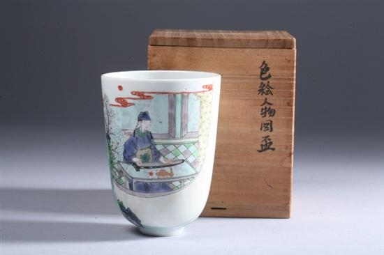 Appraisal: CHINESE FAMILLE VERTE PORCELAIN CUP - in high PROVENANCE Private