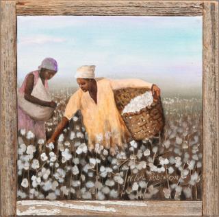 Appraisal: W Earl Robinson - Mississippi Female Cotton Pickers with a