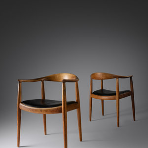 Appraisal: Hans J Wegner - Pair of The Chairs c Johannes