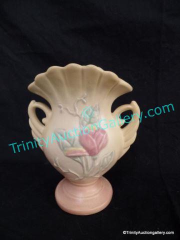 Appraisal: Hull Art Pottery USA Magnolia Fan Vase - Hull Art