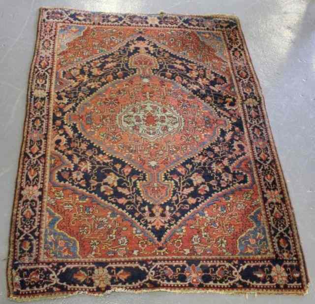 Appraisal: Antique Persian Sarouk Carpet From a New Hyde Park NY