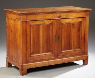 Appraisal: French Louis Philippe Carved Cherry Sideboard mid th c the