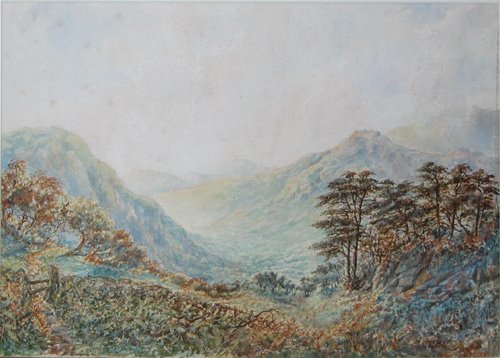 Appraisal: Artist Newby J Title Landscape with Mountains in the Distance