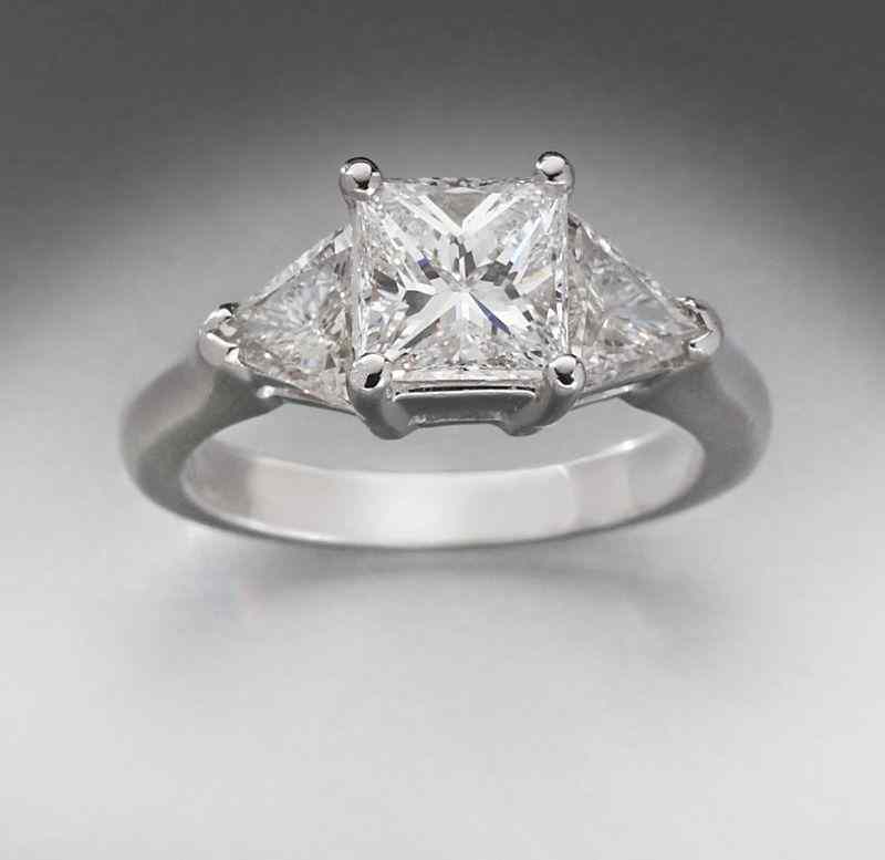 Appraisal: Cts GIA square modified brilliant diamondengagement ring H color VS