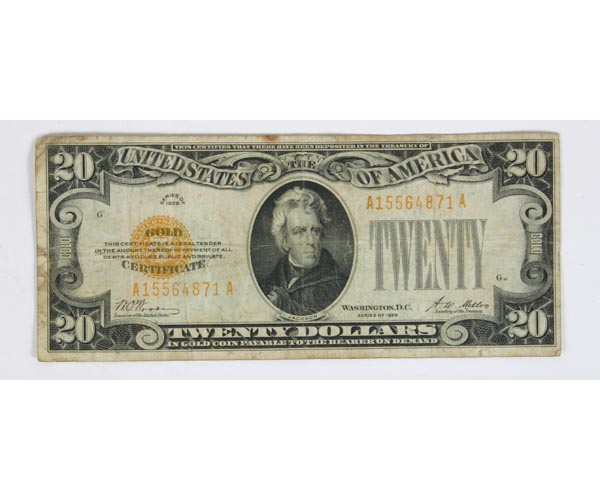 Appraisal: Gold Certificate Series of