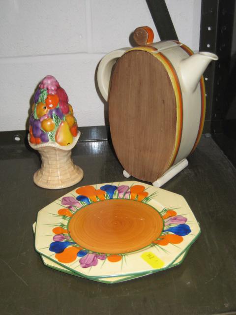 Appraisal: Pair of Clarice Cliff Bizarre Side Plates crocus pattern and