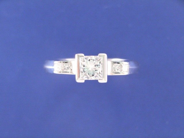 Appraisal: An ct white gold ct E colour VVS clarity princess