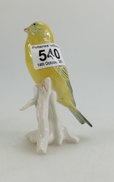 Appraisal: Karl Ens bird figure of a yellow canary model