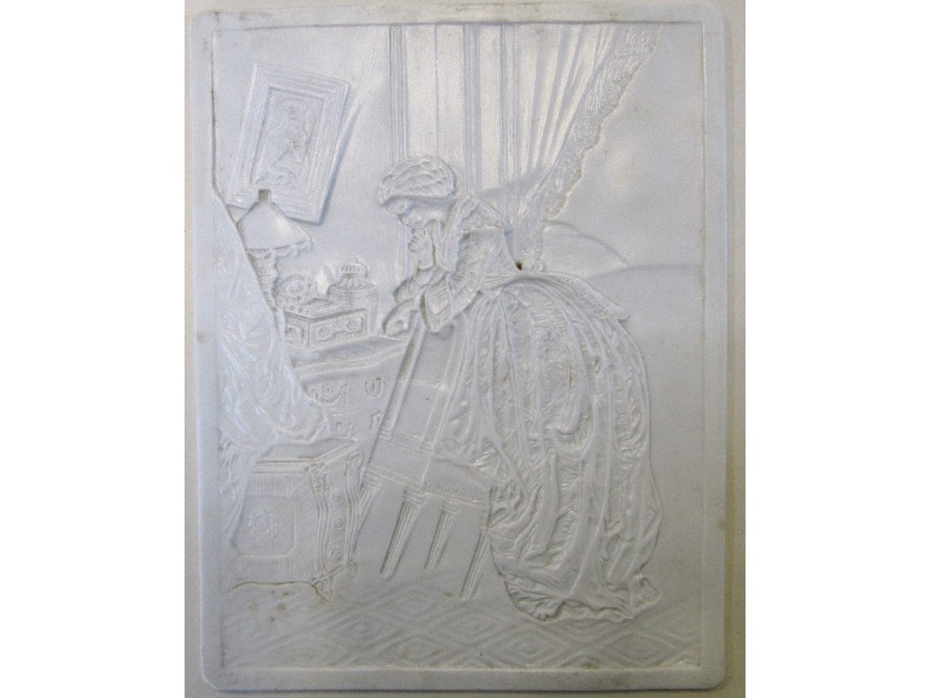 Appraisal: Two lithophane panels one entitled Antigone