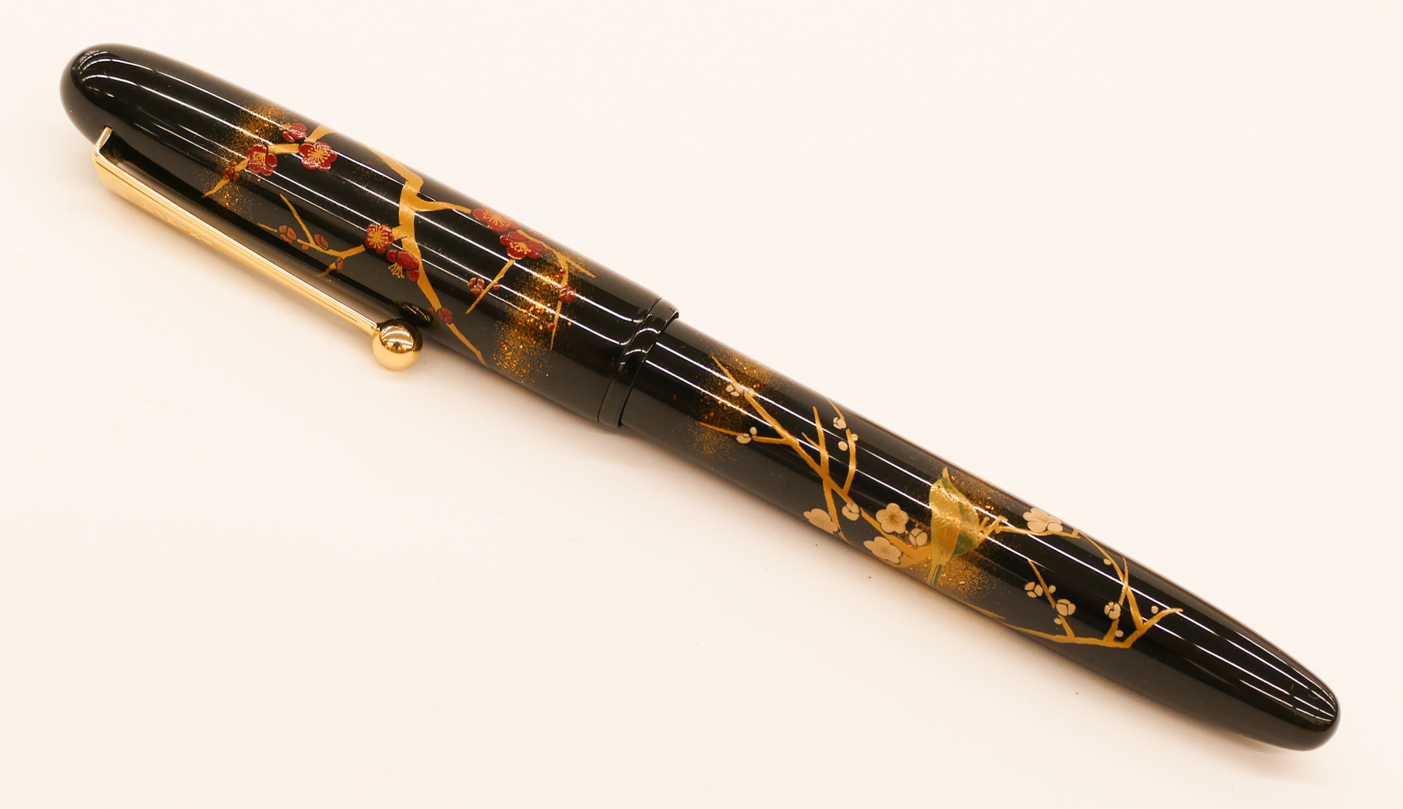 Appraisal: Namiki Maki-e Lacquered Yukari Apricot Tree Fountain Pen '' Fine