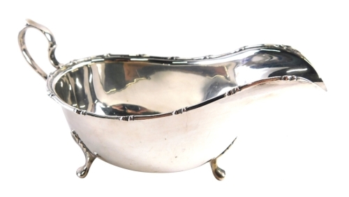 Appraisal: An Edward VII silver sauce boat by the Fenton Brothers