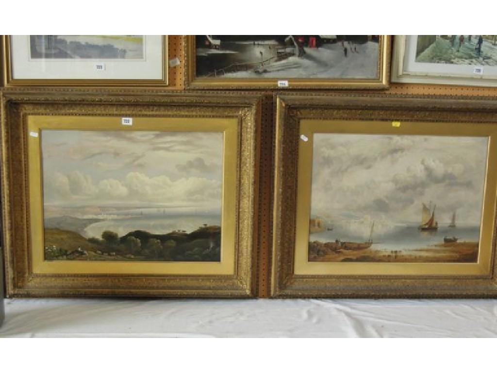 Appraisal: An interesting pair of th century oil paintings on canvas