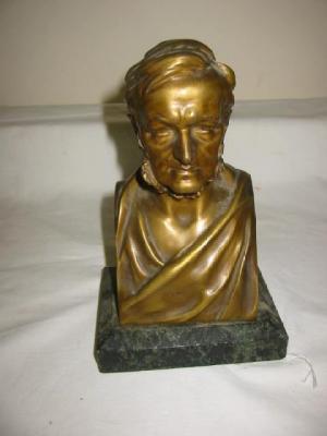 Appraisal: H MULLER Bust of Abraham Lincoln signed cast bronze on