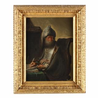 Appraisal: Portrait of a Scribe th century oil on panel appears